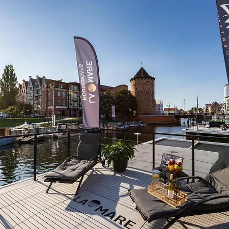 Na Wodzie - La Mare Motlava Houseboats With Sauna By Downtown Gdansk