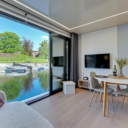 Apartment Na Wodzie - La Mare Motlava Houseboats With Sauna By Downtown Gdansk