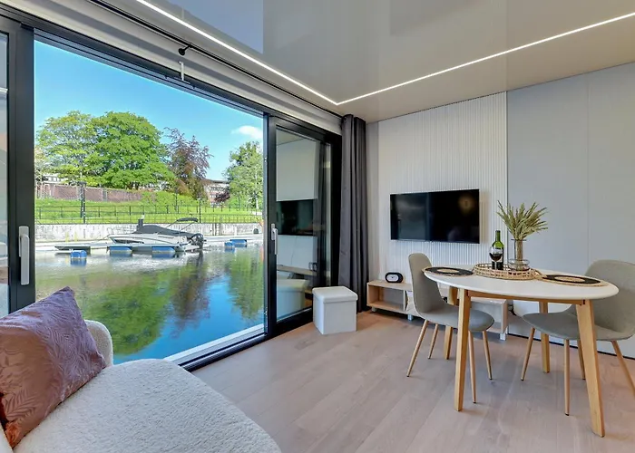 דירה Na Wodzie - La Mare Motlava Houseboats By Downtown גדנסק