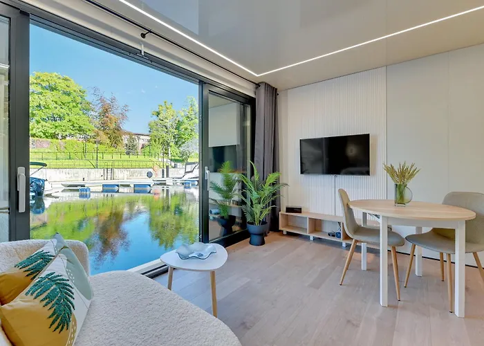 Na Wodzie - La Mare Motlava Houseboats By Downtown דירה גדנסק